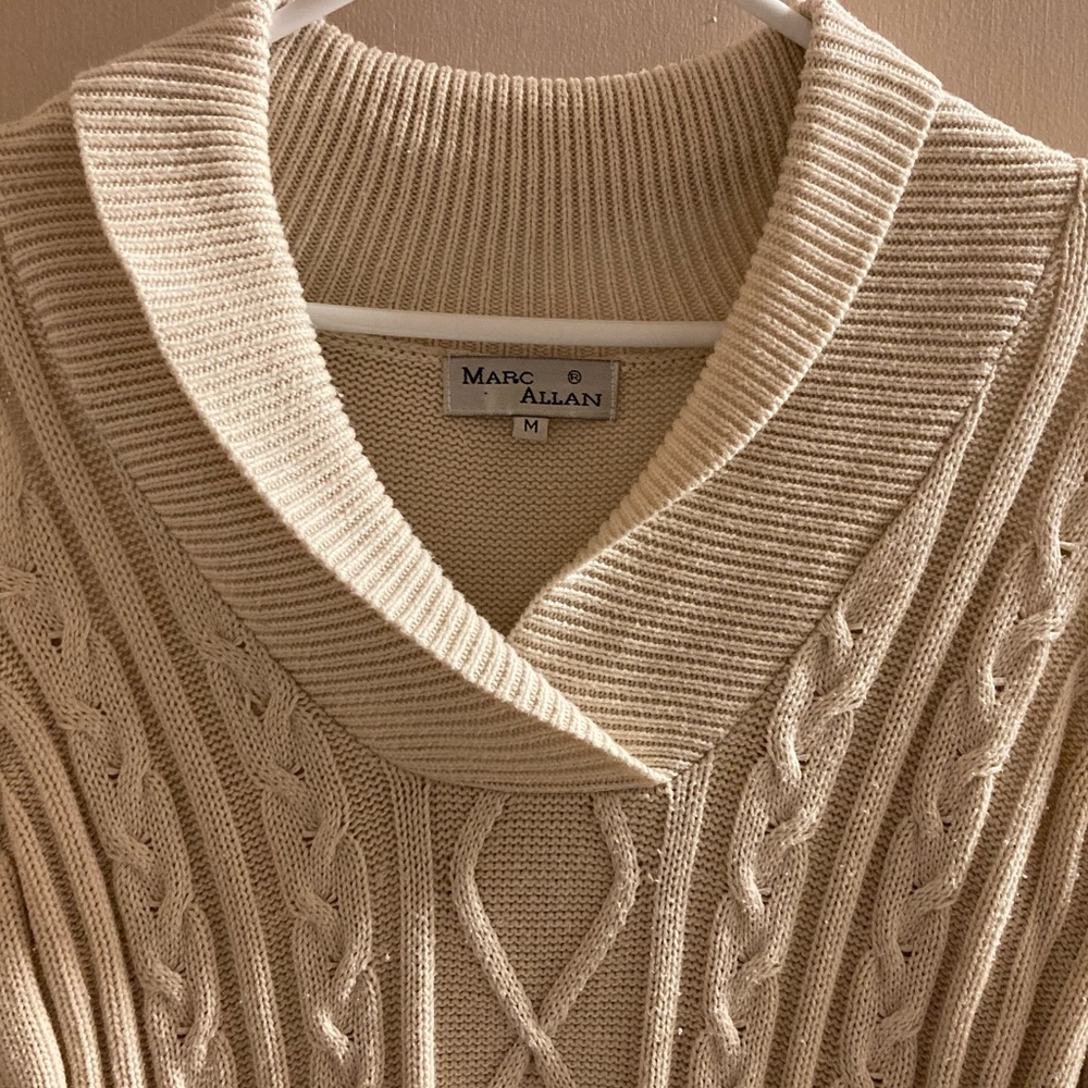 Women’s cream knit sweater